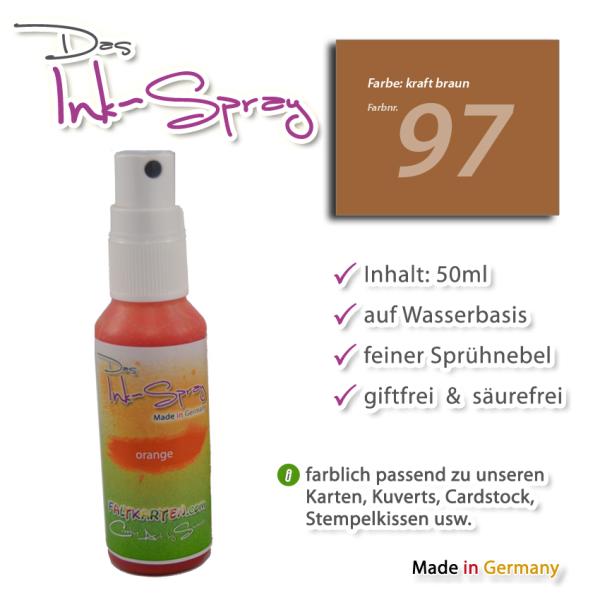 Das Ink-Spray auf Wasserbasis 50 ml in kraft braun