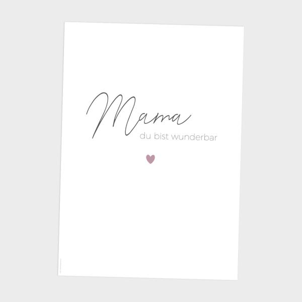 Spruchposter "Mama Weiß" | Geschenkidee | Personalisiert  | Muttertag| Wanddeko