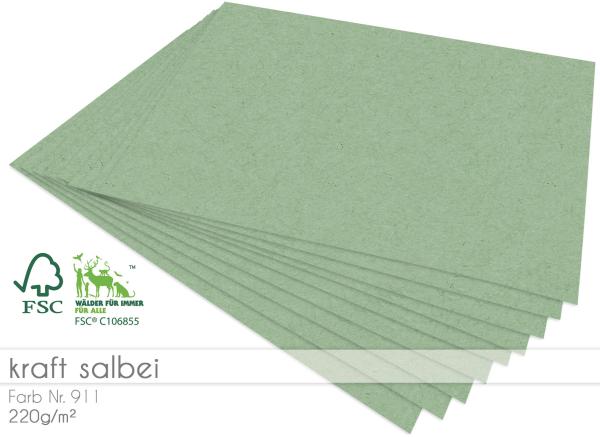 DIN A3 kraft salbei Cardstock Bastelpapier