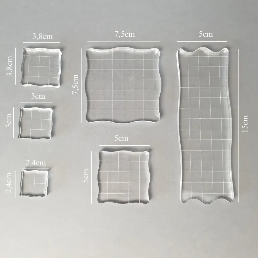 LaCreativ Acryl-Stempelblock Sortiment 6 Stück