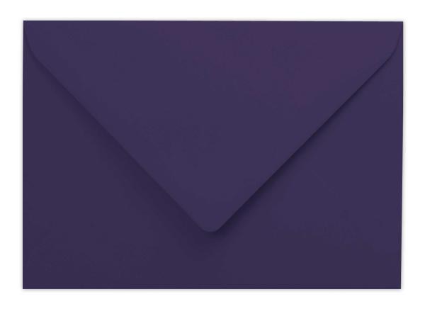 Briefumschläge - Briefhüllen in aubergine, DIN B6 120g/m² oF, Nassklebung