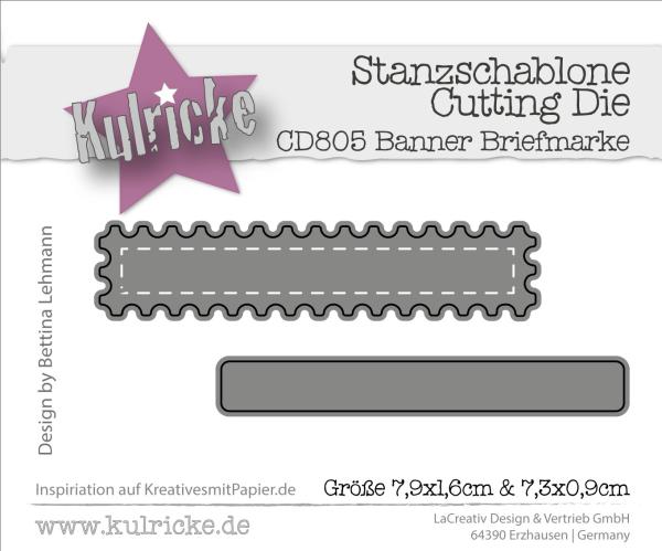 Kulricke Stanzschablone "Banner Briefmarke" Craft Die