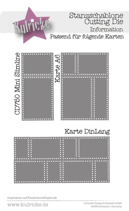Kulricke Stanzschablone "Rahmen Löcher" Craft Die 