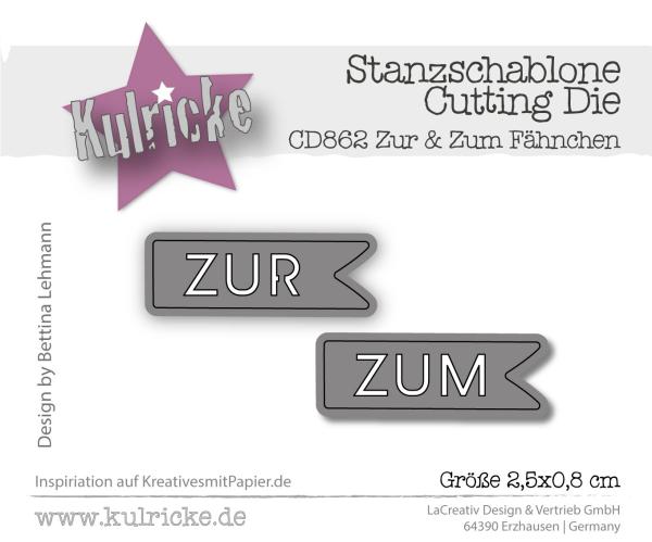 Kulricke Stanzschablone "Zum & Zur Fähnchen" Craft Die 