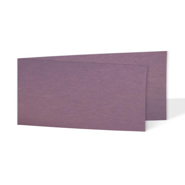 Faltkarte DIN Lang quer 220g/m²  in kraft purple