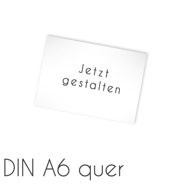 Einlegekarte DIN A6 quer