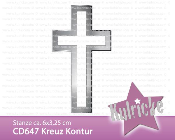 Kulricke Stanzschablone "Kreuz Kontur" Craft Die | Stanze