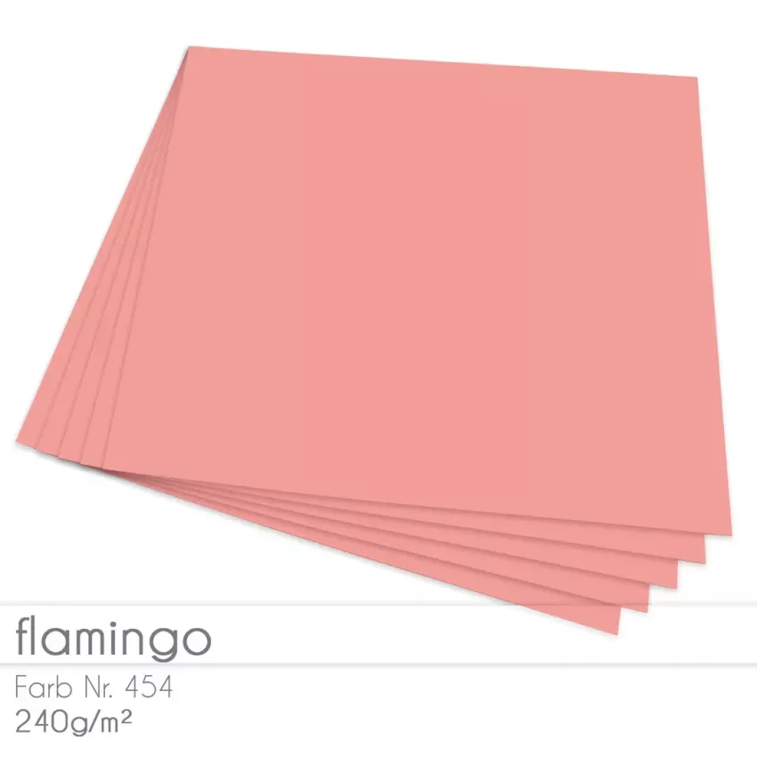 Cardstock "Premium" 12"x12" 240g/m² (30,5 x 30,5cm) in flamingo