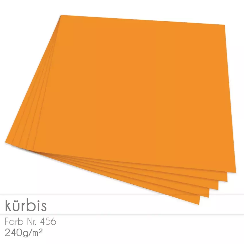 Cardstock "Premium" 12"x12" 240g/m² (30,5 x 30,5cm) in kürbis