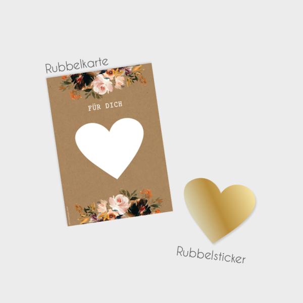 Rubbelkarte DIN A6 "Coffee & Nude" | Rubbellose | Postkarten | Gutscheine | Glückslos