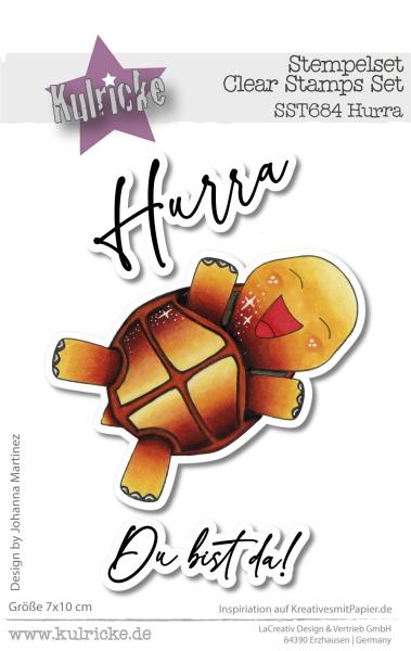 Kulricke Stempelset "Hurra" Clear Stamp