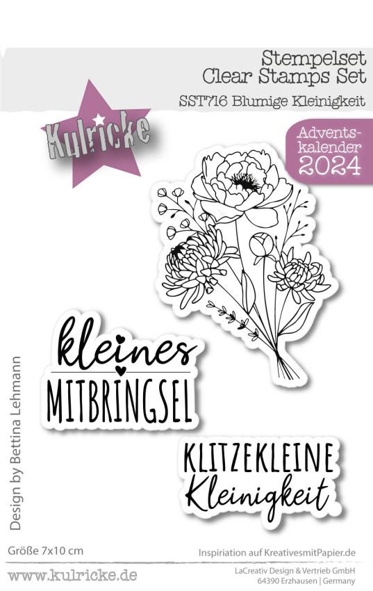 Kulricke Stempelset "Blumige Kleinigkeit" Clear Stamp