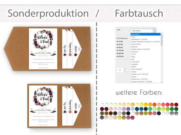 Sonderproduktion Farbtausch