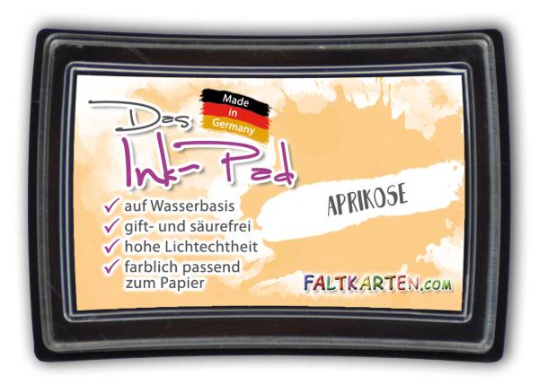 Das Ink-Pad - Stempelkissen 6 x 3,5cm aprikose