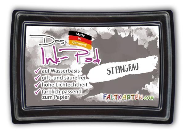 Das Ink-Pad - Stempelkissen 6 x 3,5cm steingrau