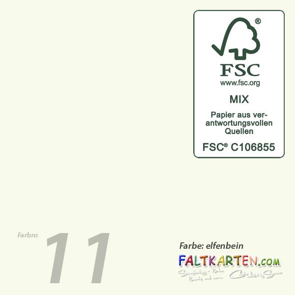 Cardstock "Premium" 12"x12"  240g/m² (30,5 x 30,5cm) in elfenbein