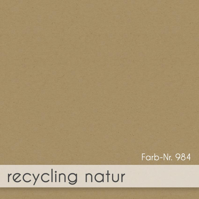 Passepartoutkarte mit rechteckigem Ausschnitt und Briefumschlag, DIN C6 in recycling natur