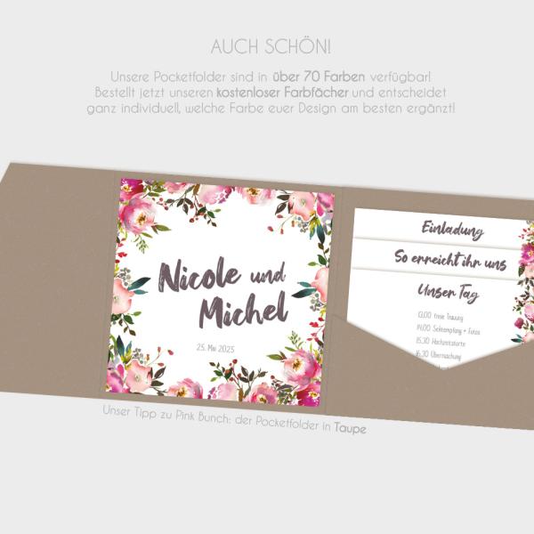 Einlegekarten-Bundle "Pink Bunch" Quadrat