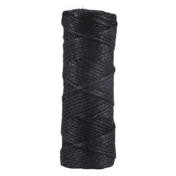 Rayher Jutegarn, 4fach, 3,5mm °, schwarz, Spule 50m 