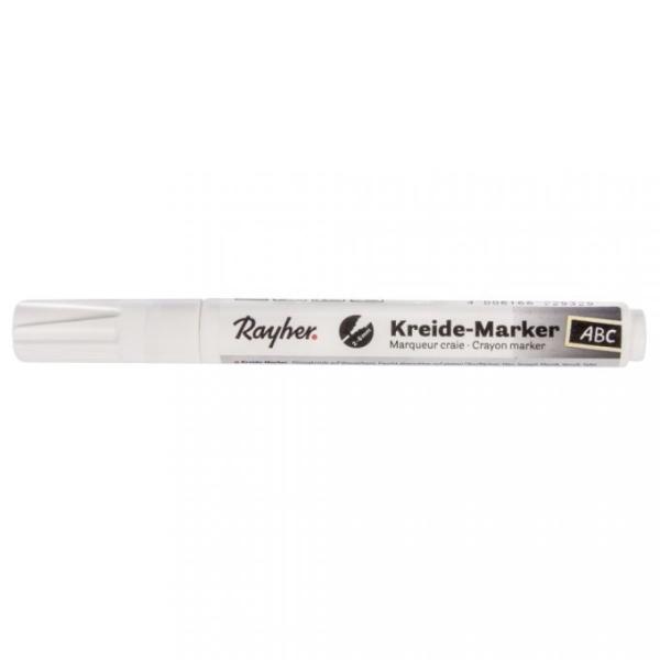 Rayher Kreide-Marker, weiß, Keilspitze 2-6 mm 