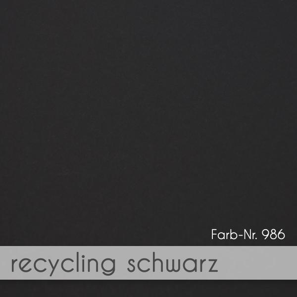 Trippelkarte - Leporello 270g/m² DIN A6 3-Fach in recycling schwarz