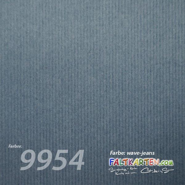 Cardstock - Bastelpapier 200g/m² DIN A4 in wave-jeans