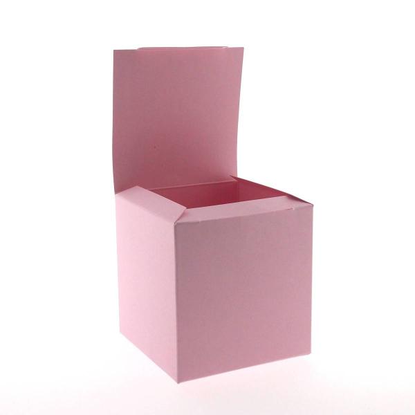 Würfelbox 5 Stk. groß 9x9cm babypink